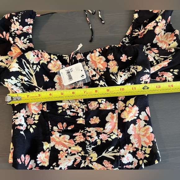 Free People Hilary Printed Top NWT - Picture 10 of 11